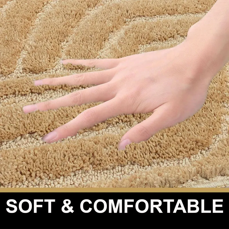 Scotch Maze Microfiber Bath Mat - Gold media 3