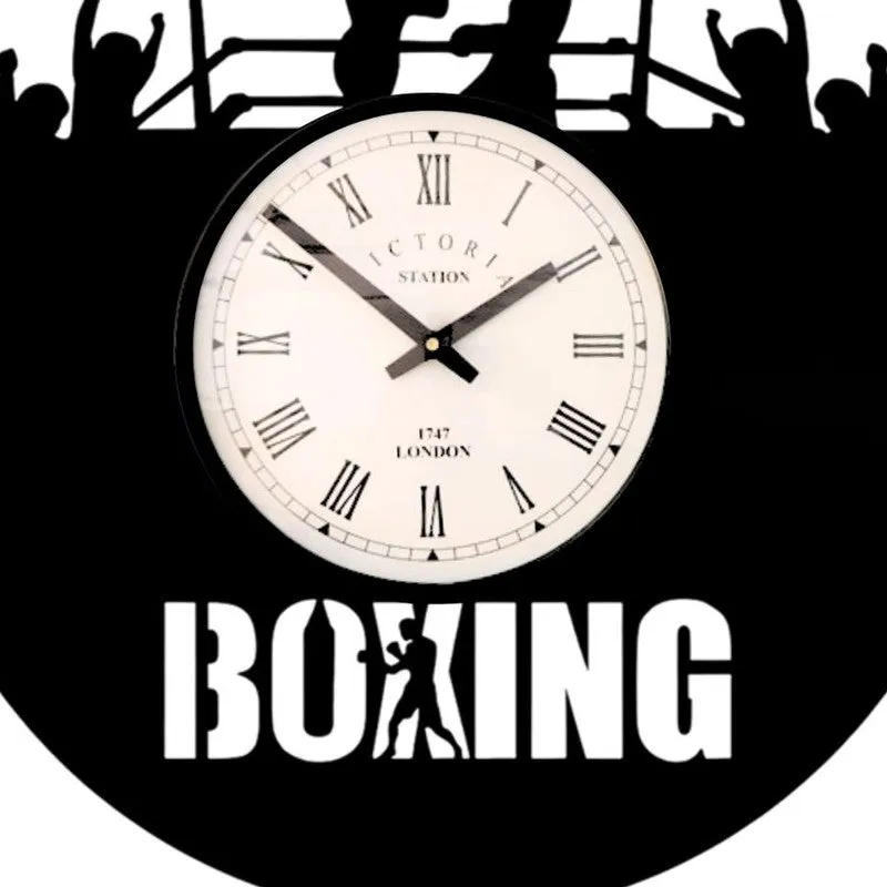 Boxing Steel Analog Wall Clock media 5
