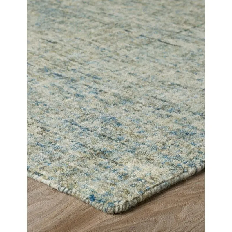 Handloom Hand Tufted Harmony Wool Rug - Blue & Olive media 5