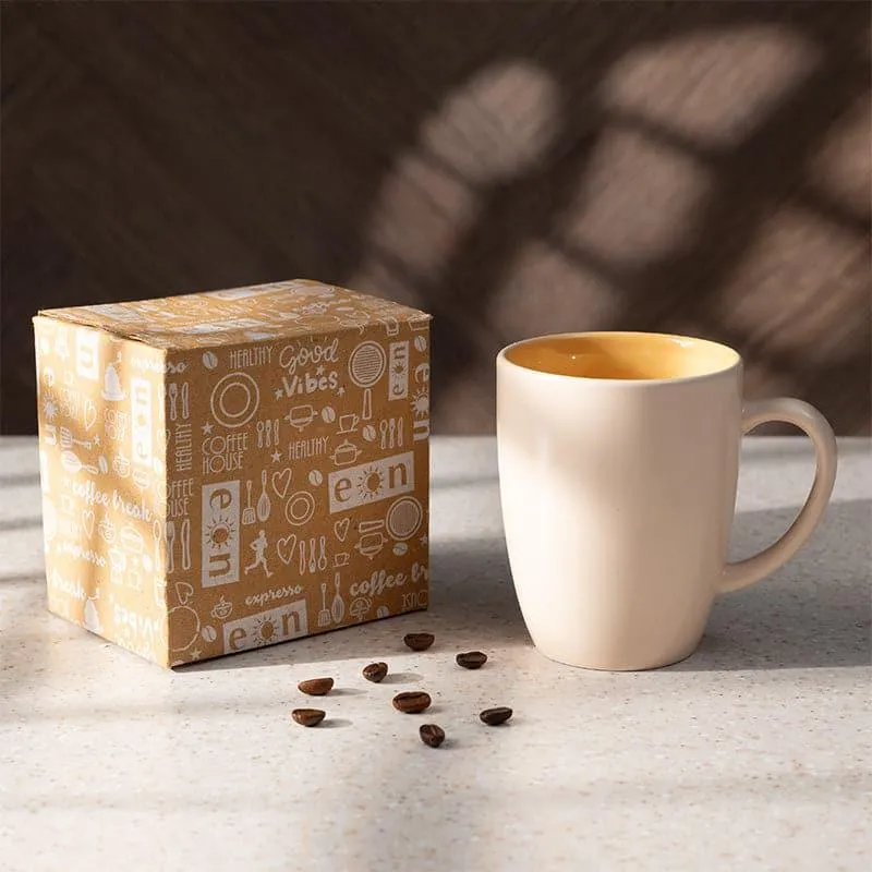 Yuvara Porcelain Coffee Mug (295 mL) - White media 5