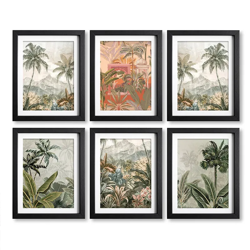 Tropical Vista Wall Art With Frame - Set Of Six media 5