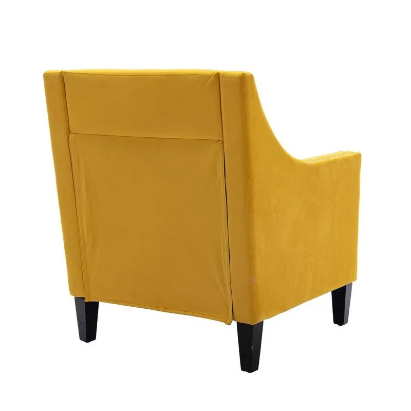 Softix Neem Wood Accent Chair - Yellow media 9