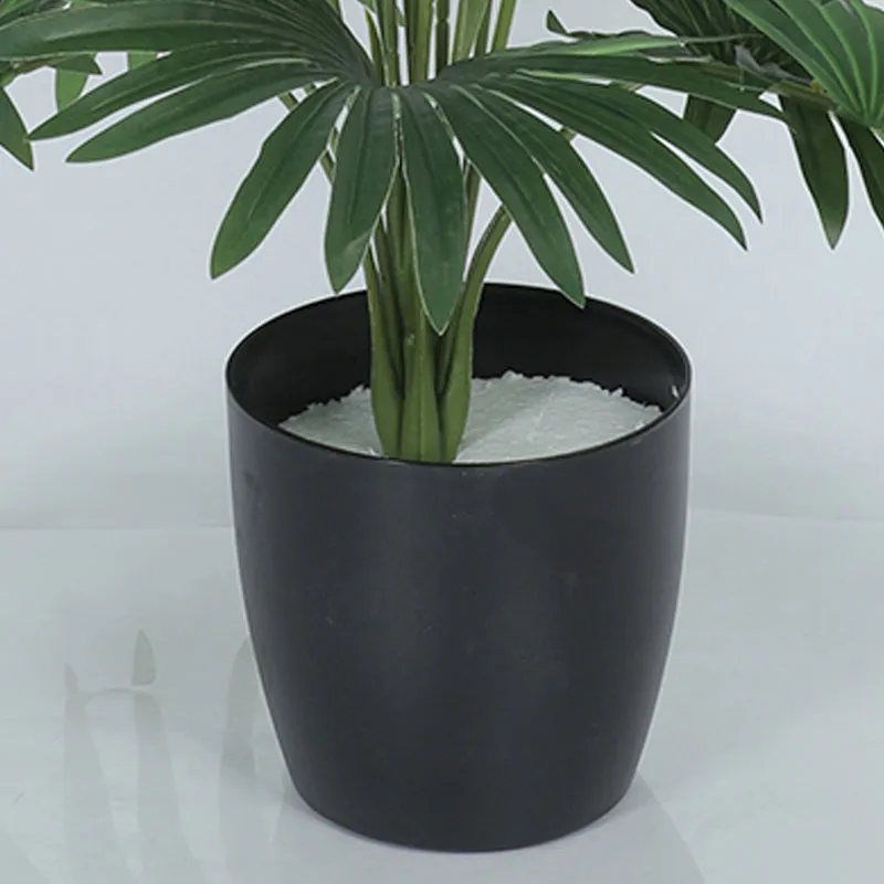 Fanette Artificial Palm With Black Plastic Pot - 2.5 Feet media 4