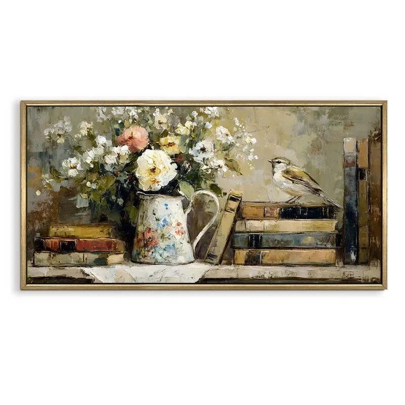 Hydrangea Hush Canvas Wall Painting With Frame media 3