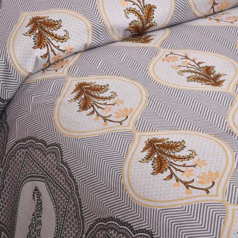 Ethnic Ashva Cotton Bedsheet (Purple) - 260 TC media 3