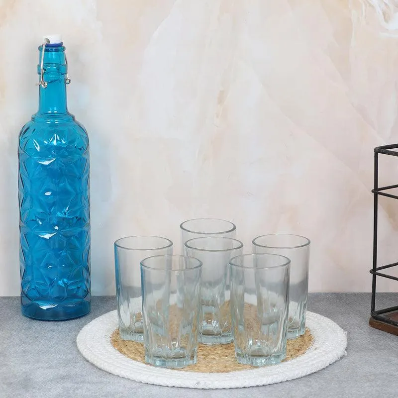 Oro 1000 mL Water Bottle With 200 mL Glass - Seven Piece Set media 4