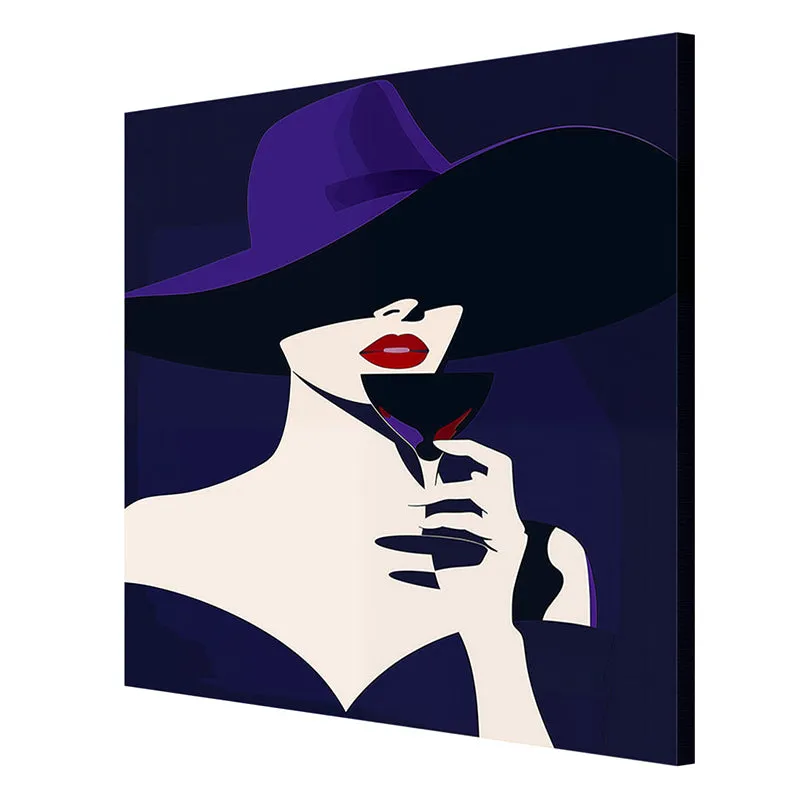 Mafia Brunette Model Silhouette Wall Painting media 6