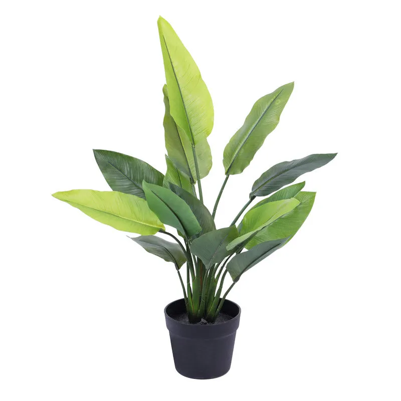 Artificial Realistic Banana With Black Plastic Pot - 2.3 Feet media 5