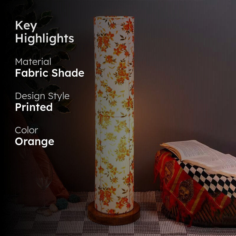 Orange Flora Tower Floor Lamp media 2