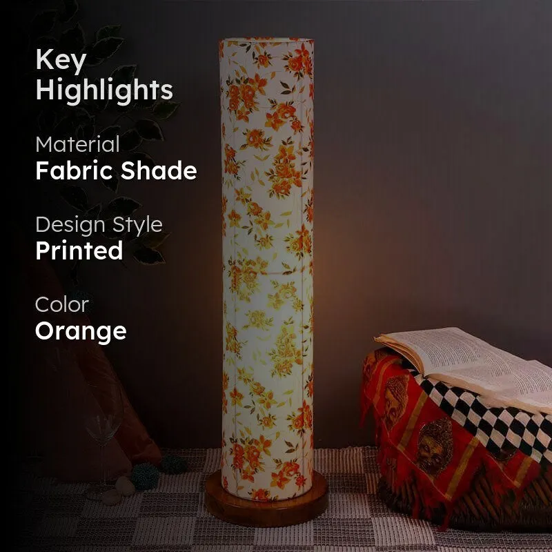 Orange Flora Tower Floor Lamp media 2