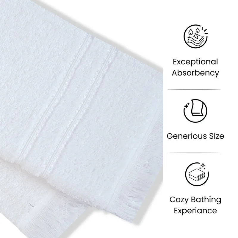 Micro Cotton LuxeDry Soothe Face Towel (White) - Set Of Four media 6
