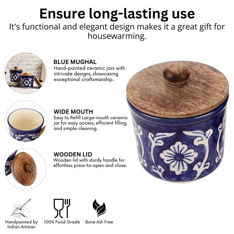 Preyasi Ceramic Jar (300 mL Each) - Set Of Two media 5