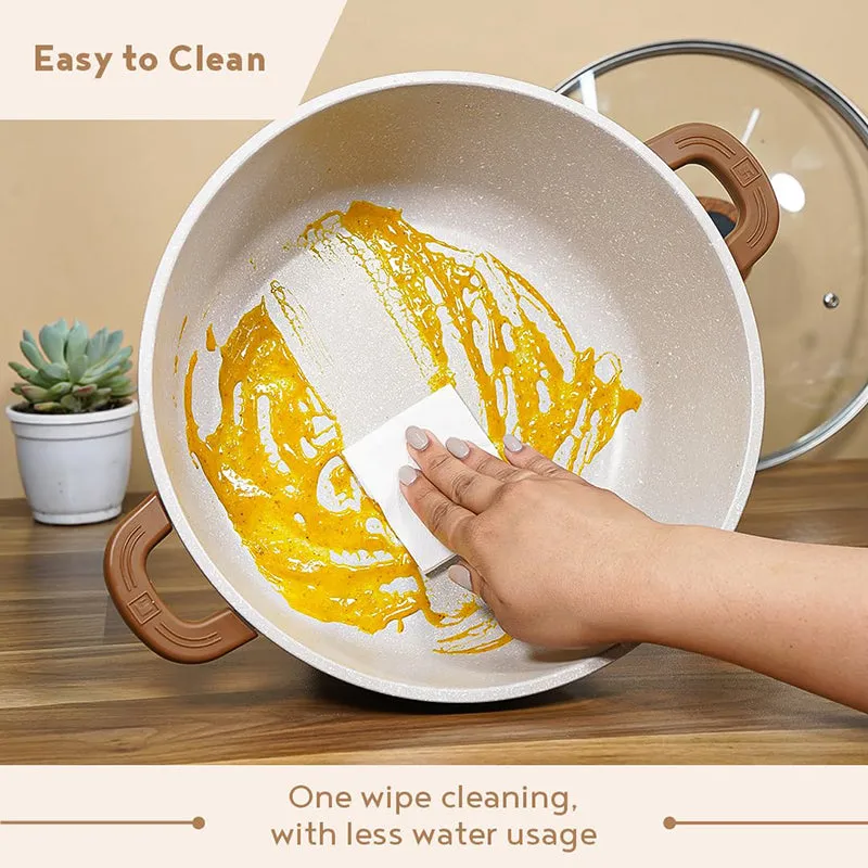 Bergner Smooth Sear Induction Safe Non-Stick Cooking Pot With Lid (28 cm) - Two Piece Set media 5