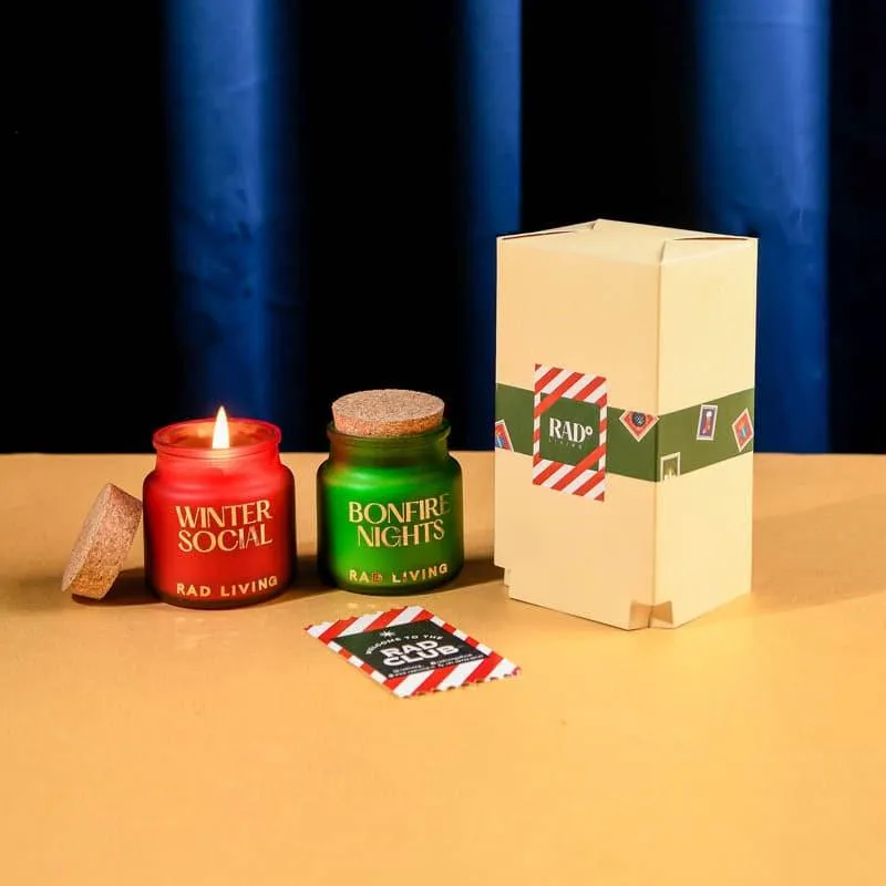 Winter Social & Bonfire Nights Scented Candles- Set of 2 media 1