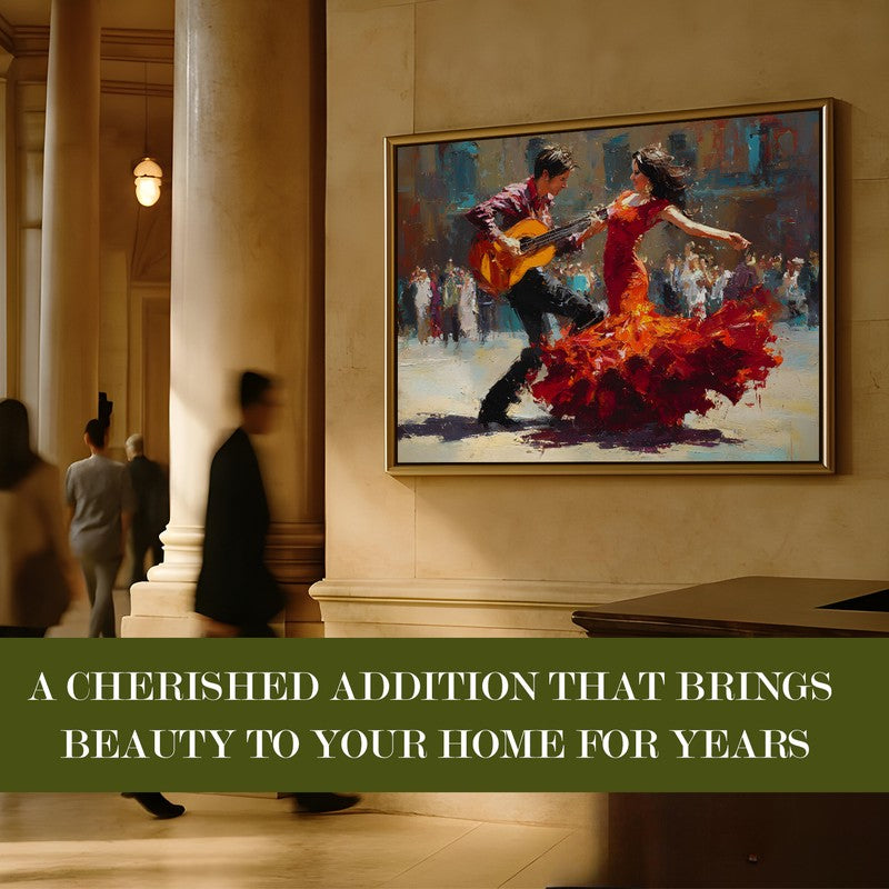 Fiesta Dance Canvas Wall Painting With Frame media 7