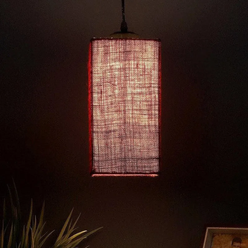 The Red Play Jute Ceiling Lamp media 1