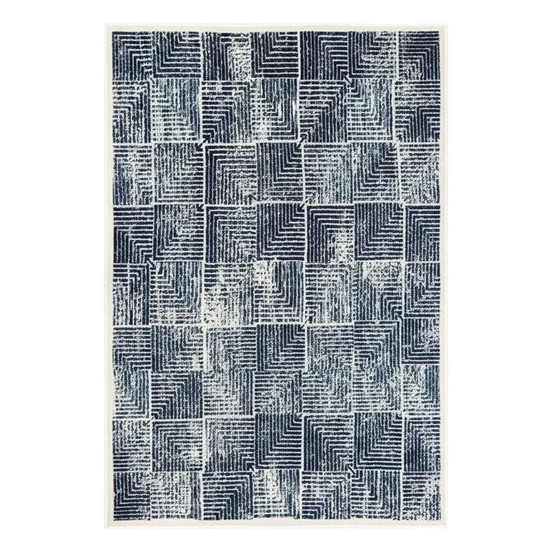 Merca Non-Anti Skid Nylon Dhurries - Blue media 5