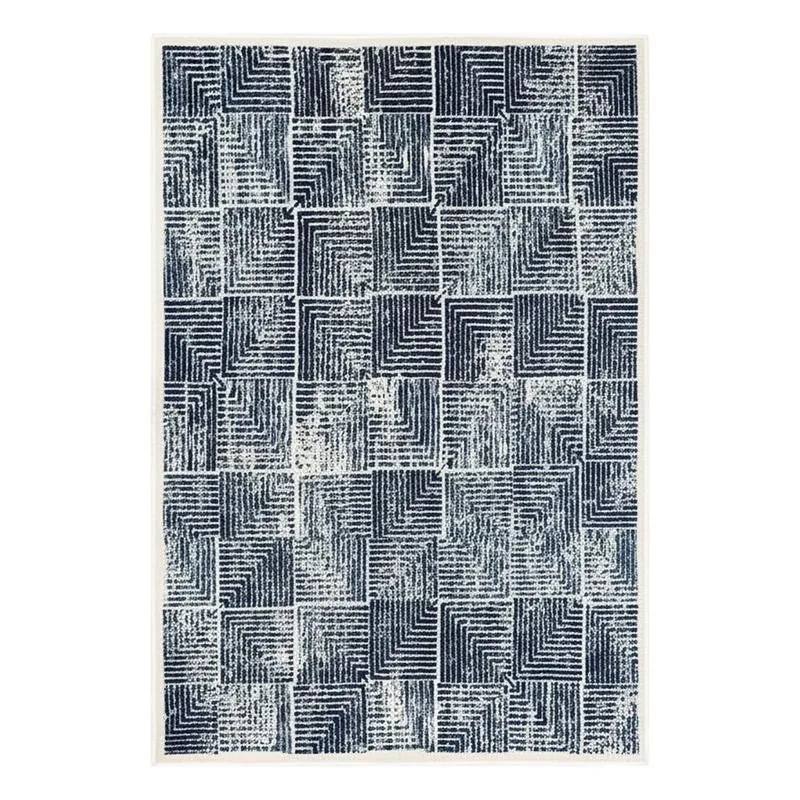 Merca Non-Anti Skid Nylon Dhurries - Blue media 5
