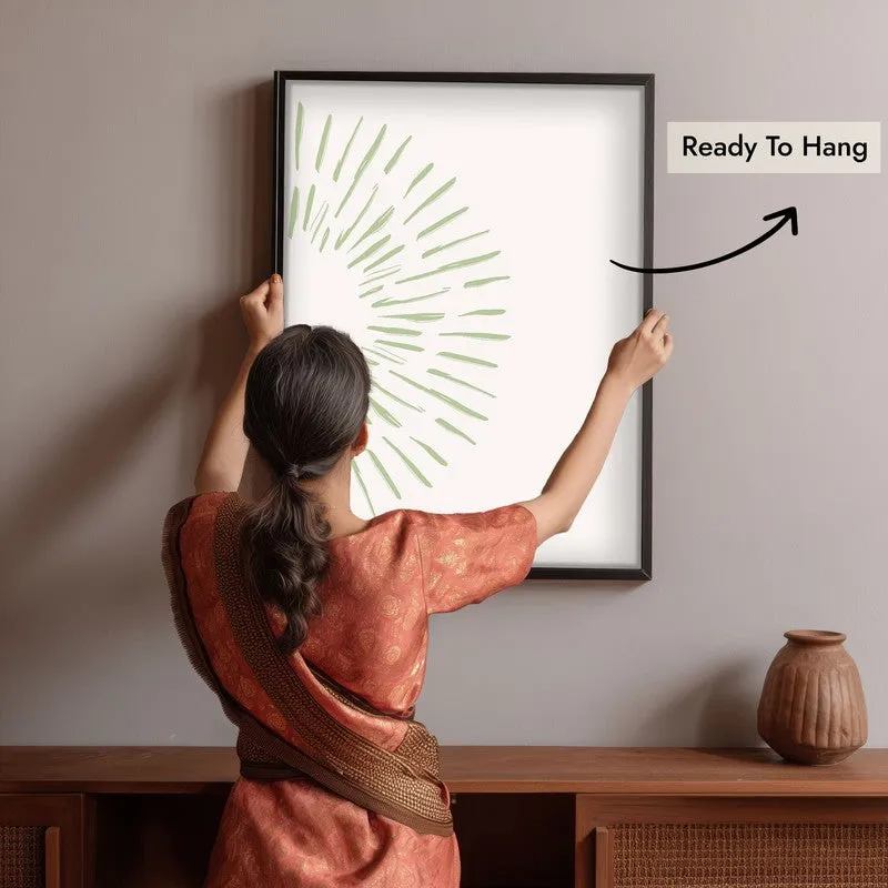 Gentle Aura Canvas Wall Painting With Black Frame media 6