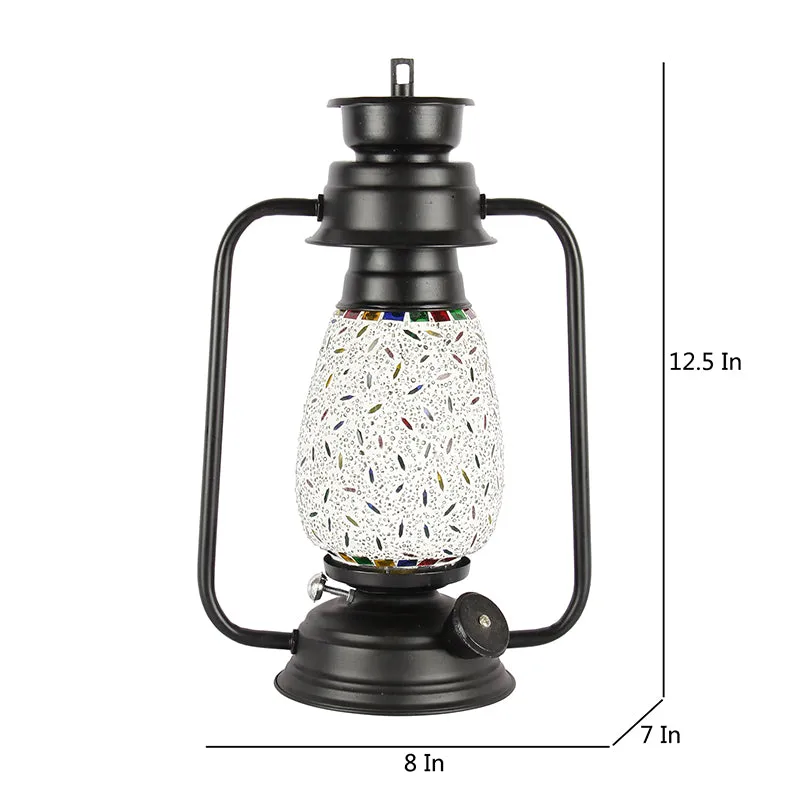 Siera Mosaic Lantern Iron Table Lamp media 5