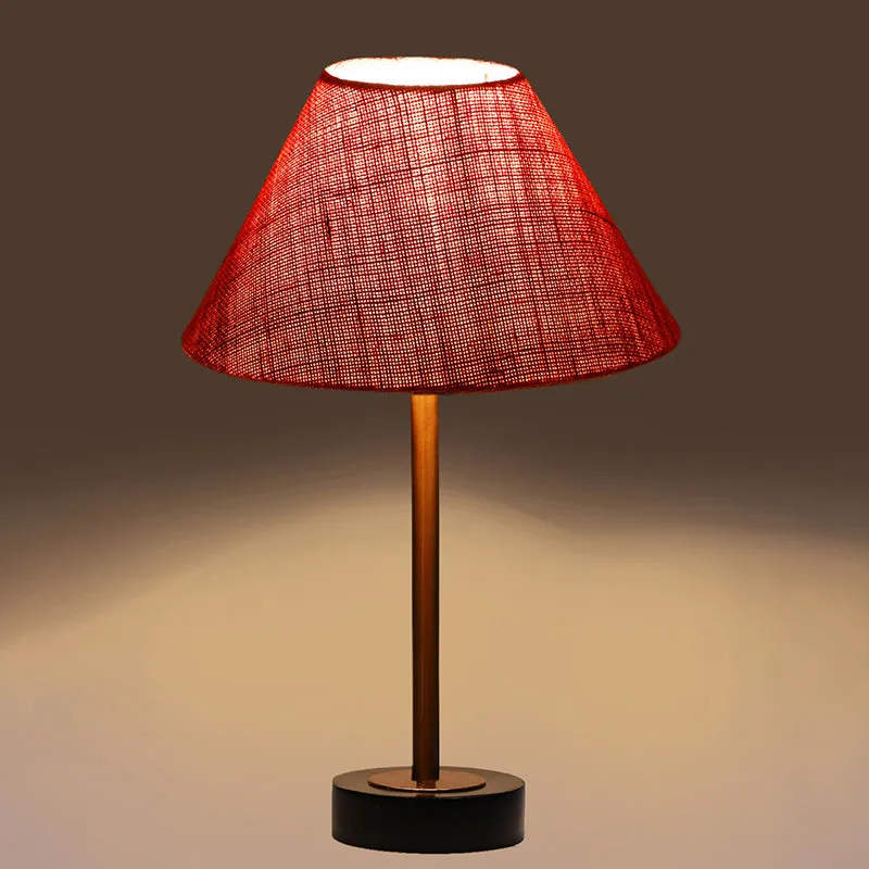 Sienna II Rodin Wooden Table Lamp - Pink,Copper,Black media 6