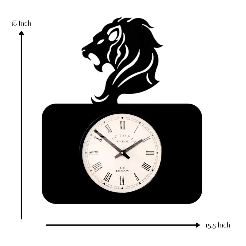 Leo Steel Analog Wall Clock - Black media 7