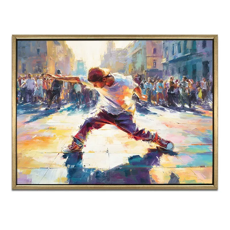 Kinetic Hue Canvas Wall Painting With Frame media 3