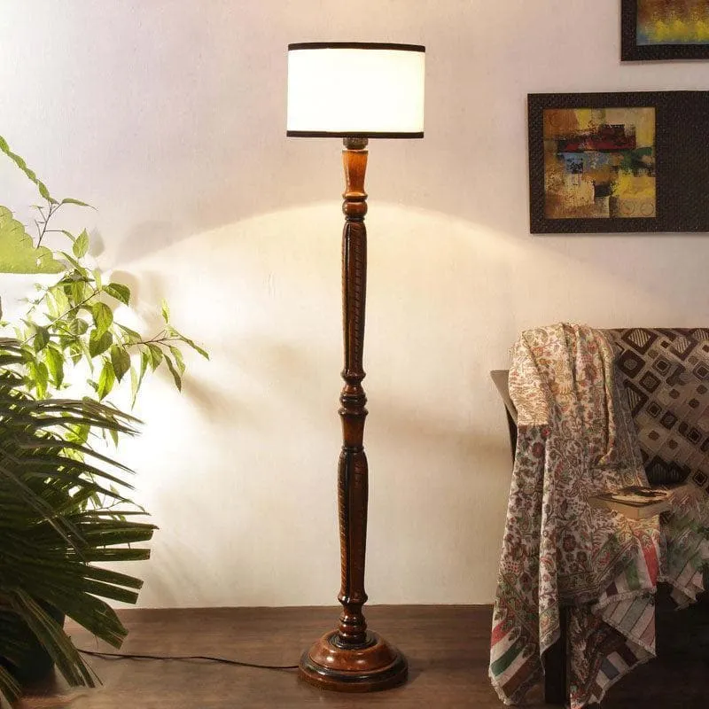 Old School Floor Lamp - White media 1