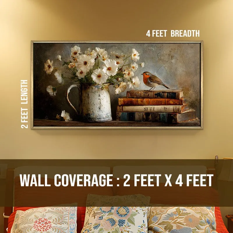 Whispered Grace Canvas Wall Painting With Frame media 8