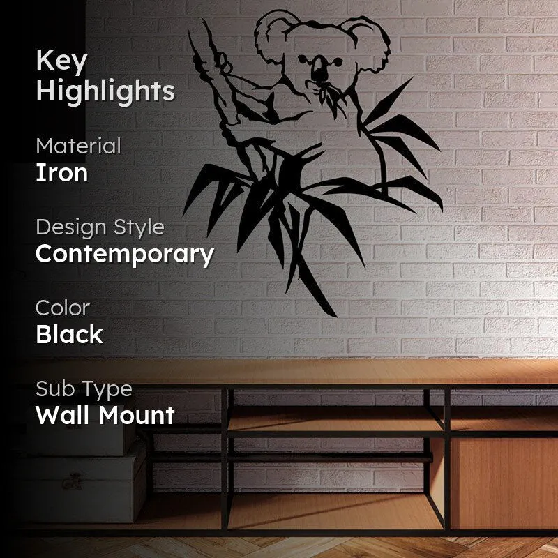 Koala Black Iron Wall Accent media 2