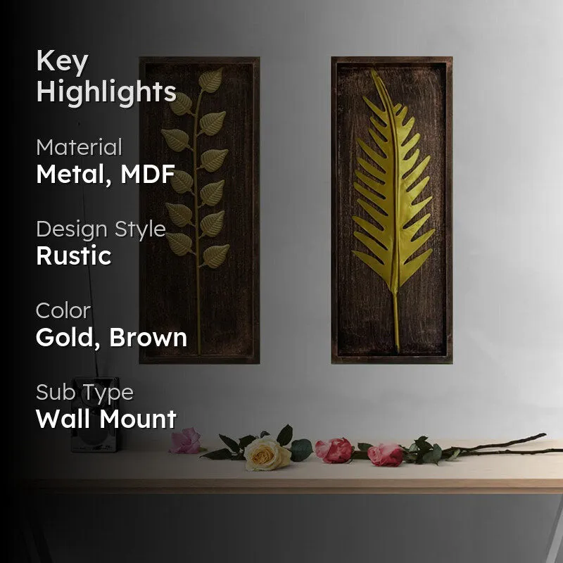 Palm Botanica Metal Wall Accent - Set Of Two media 2