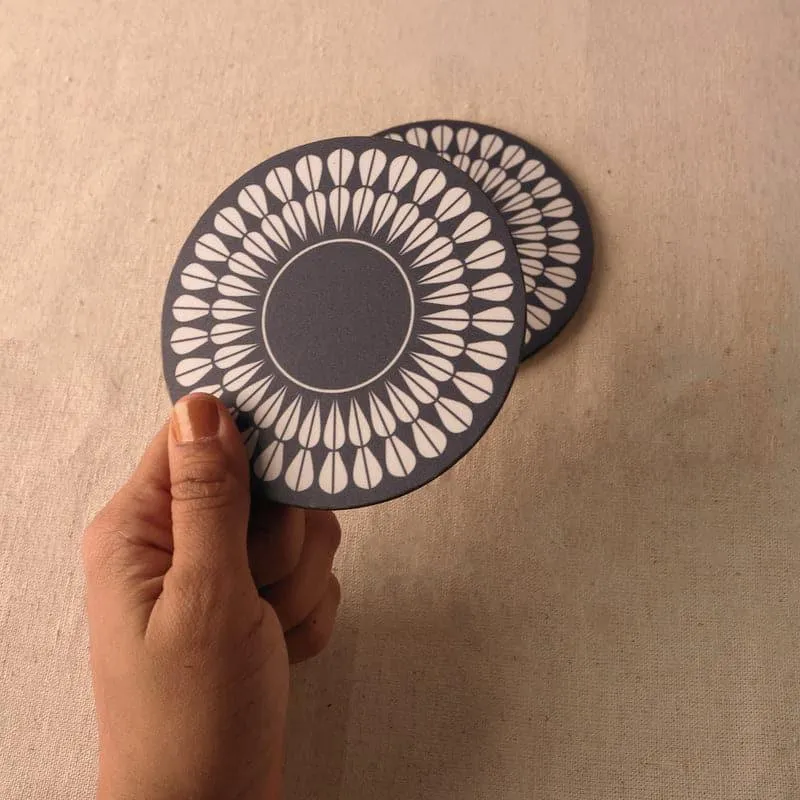 Manjula Floral Coaster - Set Of Two media 4