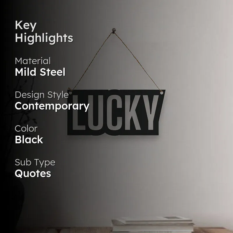 Lucky Mild Steel Wall Accent media 2