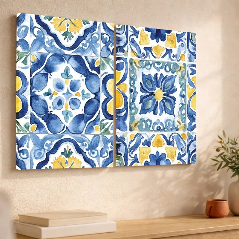 Modern Geometry Canvas Wall Art - Set of Two media 3