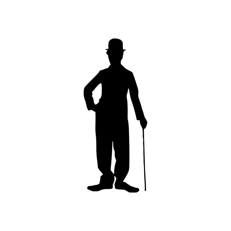 Charlie Chaplin Black Iron Wall Accent media 3