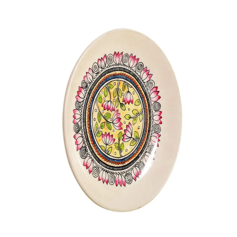 Meyral Floral Mandala Ceramic Wall Accent media 6