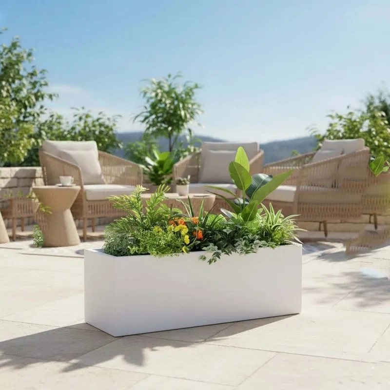 FloraEdge Planter - White - 3