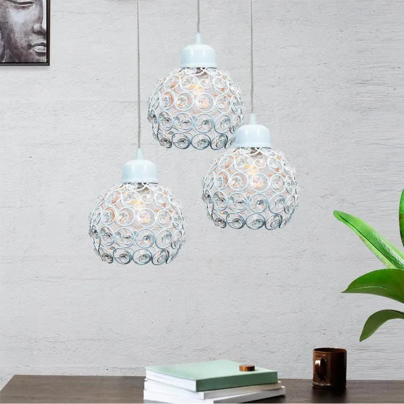 Lousie Cluster Pendant Lamp - White media 3