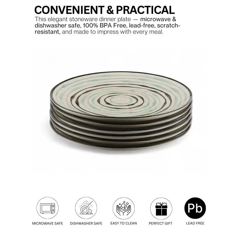 Sitara Stoneware Dinner Plate - Set Of Six media 5
