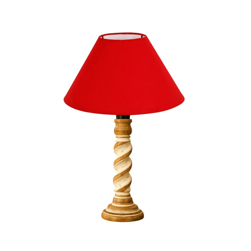 Modera Elno Wooden Table Lamp - Red media 5