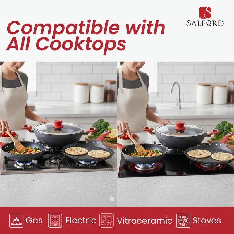 Salford Forged Hard Anodised Cooking Set (Black) - Set of Three media 5