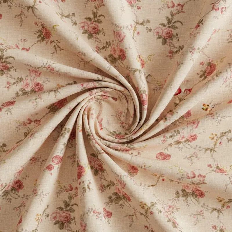 Esmeralda Floral Printed Cotton Bedsheet (Orange) - 180 TC media 5