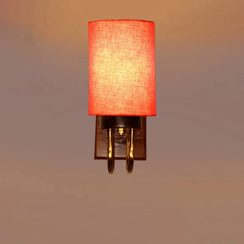 Gilded Arch Cotton Wall Lamp - Orange media 6