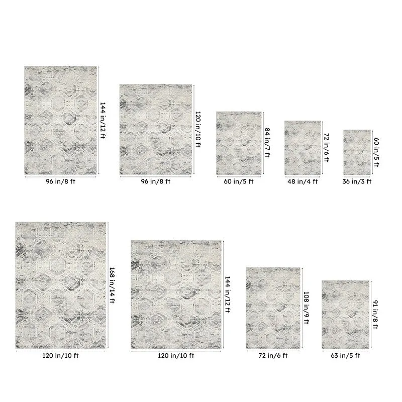 Letti Abstract Polyester Carpet - Grey media 10