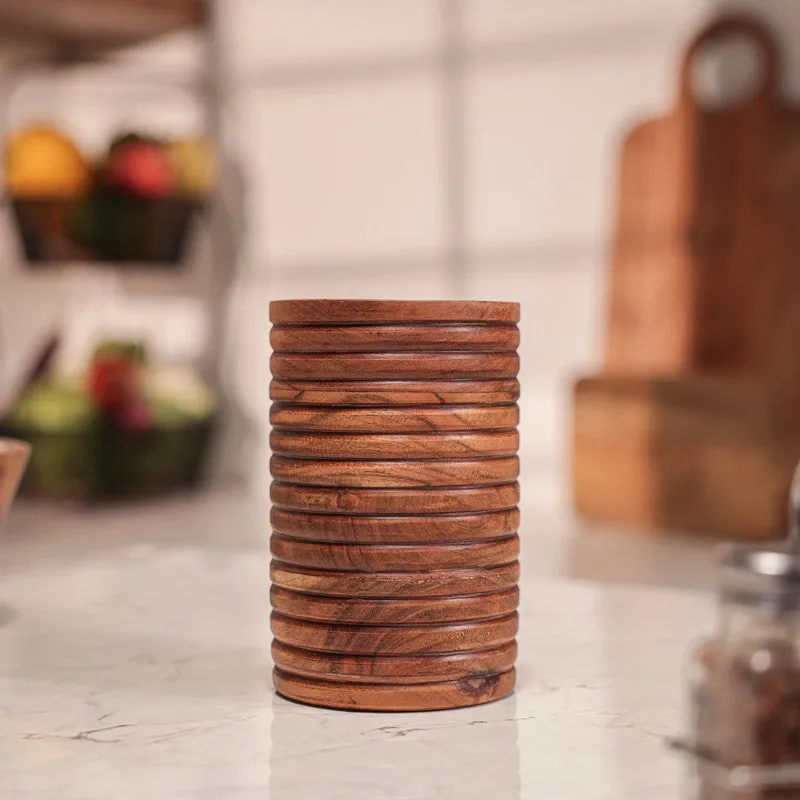 TimberNest Wood Cutlery Stand media 6