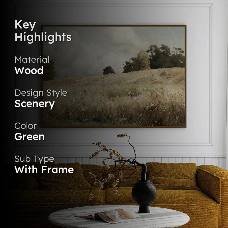 Rustic Glades Wood Wall Art With Frame - Black media 2