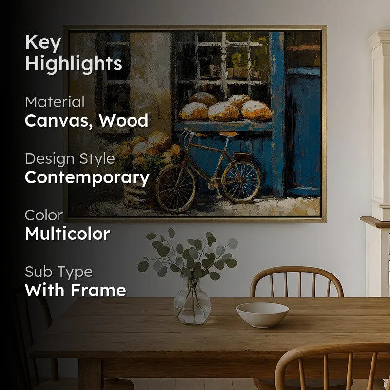 Morning Bread Canvas Wall Painting With Frame media 2