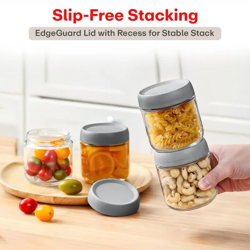 Rioware Transparent Kitchen Container Set (300 mL Each) - Set Of Six media 4