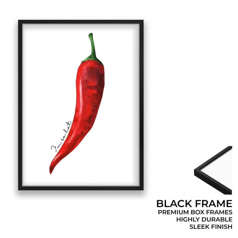 Scarlet Flame Archival Canvas Wall Art - Black media 8