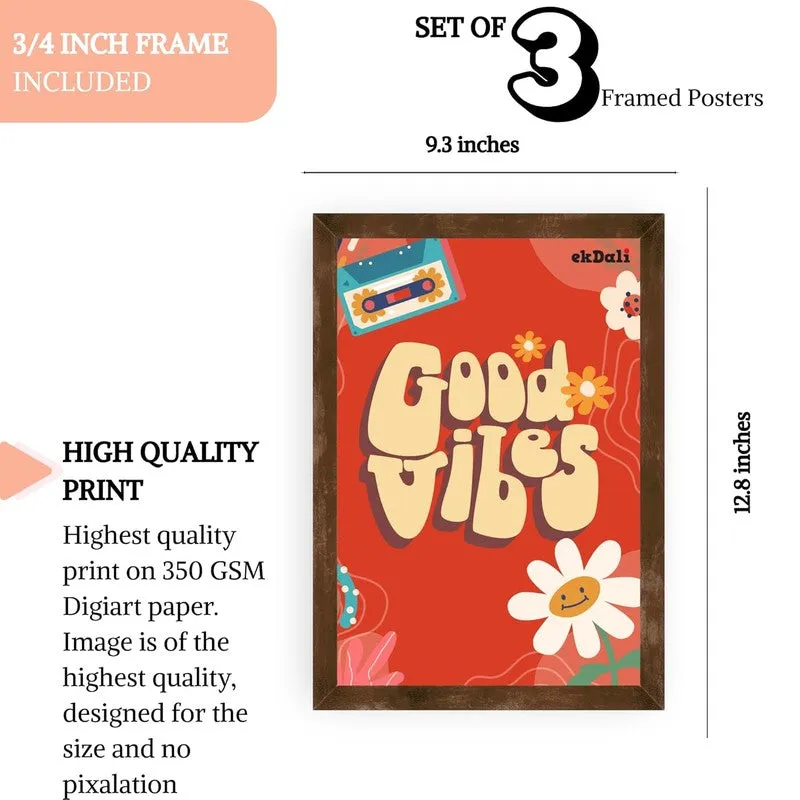 Retro Boost Paper Wall Painting With Frame - Brown media 10